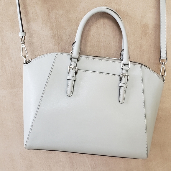 NWT Michael Kors Ciara Large Leather Satchel - Picture 6 of 11